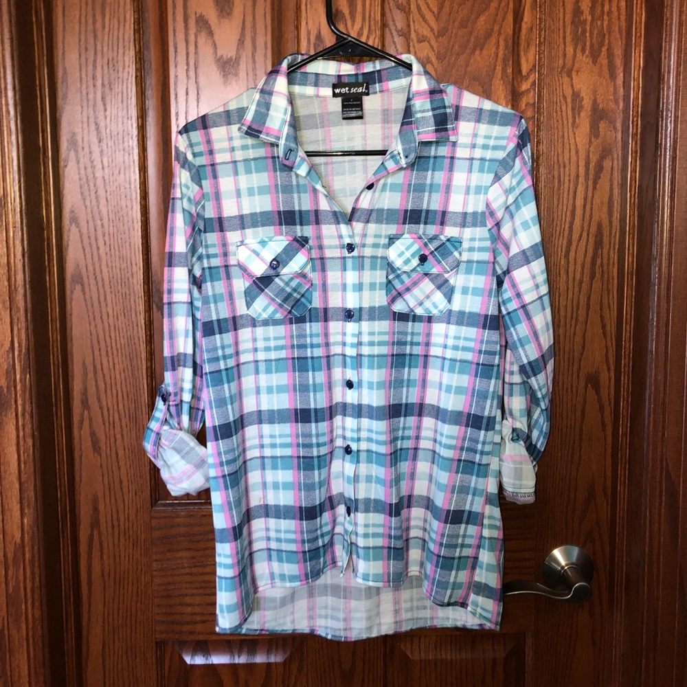 Pink and Blue Flannel